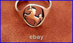Very Rare James Avery Oval Unicorn Ring Size 10.75, Can be Resized By Jeweler