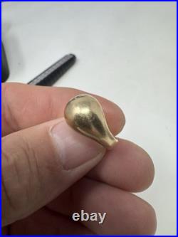 Vintage James Avery 14K Gold Teardrop Ring 7.6g Rare Collector's Piece
