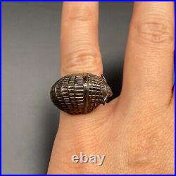 Vintage James Avery Armadillo Sterling Silver Ring Size 6.5