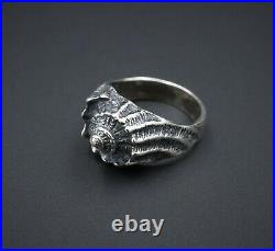 Vintage James Avery Rare Retired Sterling Silver Conch Shell Ring Size 6 RS2798