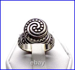 Vintage James Avery Ring Retired African Swirl Beaded 925 Sterling Silver Size 6