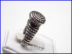 Vintage James Avery Ring Retired African Swirl Beaded 925 Sterling Silver Size 6