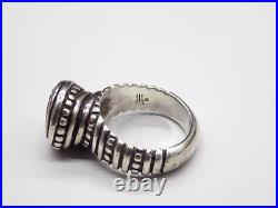Vintage James Avery Ring Retired African Swirl Beaded 925 Sterling Silver Size 6