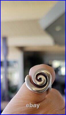 Vintage James Avery Spiral Swirl Ring Size 5.5 NEAT Piece