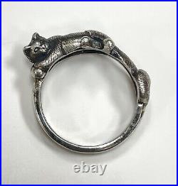 Vintage James Avery Sterling Silver Cat Ring Size 7
