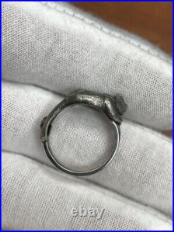 Vintage James Avery Sterling Silver Cat Ring Size 7