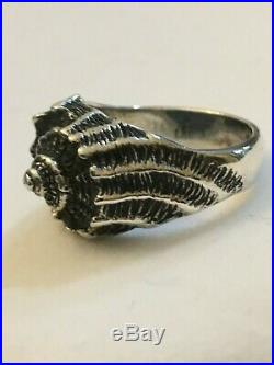 Vintage James Avery Sterling Silver Conch Shell Ring
