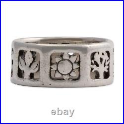 Vintage James Avery Sterling Silver Four Seasons Ring 6