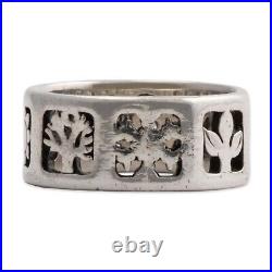 Vintage James Avery Sterling Silver Four Seasons Ring 6