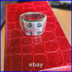 Vintage Retired James Avery Greek Cross Wide Band Ring Size 9