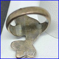 Vintage Retired James Avery Sterling Silver Bird Ring SIze 4 1960s