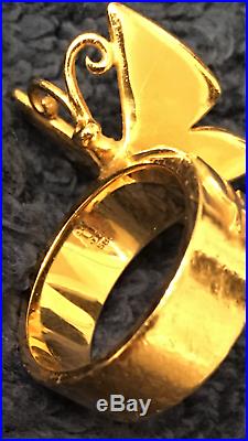 Womens James Avery 14k Mariposa Ring Size 5