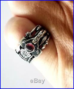 Wonderful Retired James Avery Martin Luther INRI Band Ring NEAT