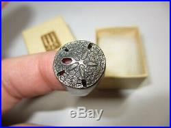 Xrare Mib New Old Stock James Avery Sterling Sand Dollar Ring-size 7-no Res