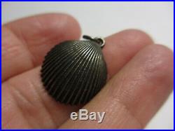 Xrare Mint James Avery Sterling Retired Clam Shell Charm Or Pendant Uncut Ring