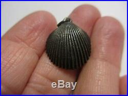 Xrare Mint James Avery Sterling Retired Clam Shell Charm Or Pendant Uncut Ring